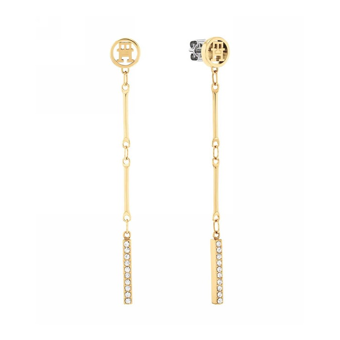 Tommy Hilfiger Pendientes Dorados 2781002 de Acero Inoxidable Tommy Hilfiger Pendientes Dorados 2781002 de Acero Inoxidable