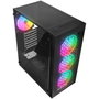 Rampage PLAID V1 Obudowa PC con ventana 4 ventiladores 120 mm RGB negra