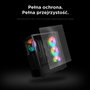 Rampage PLAID V1 Obudowa PC con ventana 4 ventiladores 120 mm RGB negra