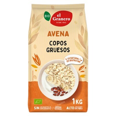 El Granero Integral Copos de Avena Integral Bio 1kg El Granero Integral Copos de Avena Integral Bio 1kg
