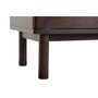 DKD Home Decor Mueble TV KITH MDF y Cristal Marrón Oscuro 140x40x55 cm