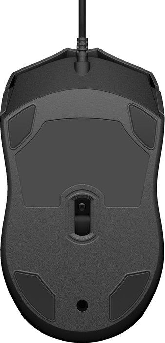 HP Ratón 105 con cable, 1600 DPI, Negro