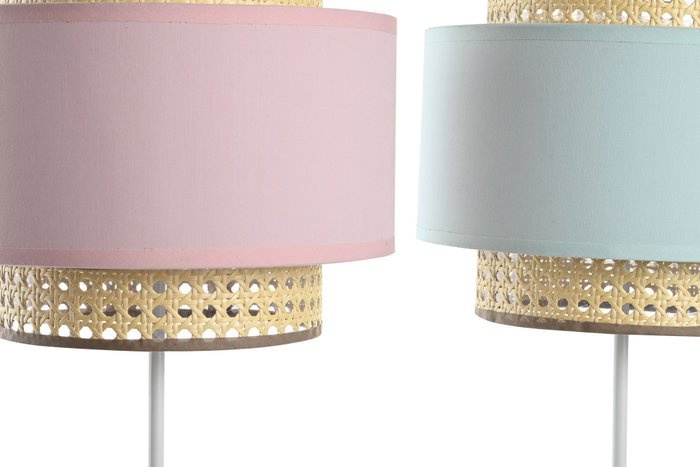 DKD Home Decor Lámpara de Sobremesa Rosamary Metal E27 Surtido de 2