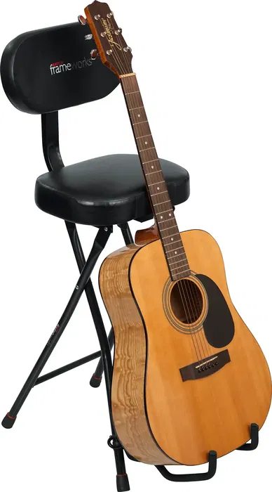 FRAMEWORKS Taburete Con Soporte Para Guitarra