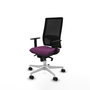 PIQUERAS Y CRESPO Silla de oficina Horna con mecanismo Sincro, Morado y Negro