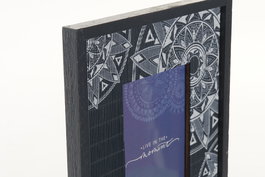 DKD Home Decor Marco de Fotos Boho Azul 15 x 10 cm (4 Unidades)