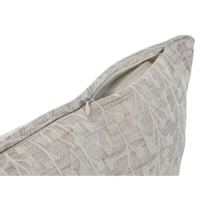 DKD Home Decor Cojín de Poliéster Jaquard Beige 30x50x50 cm