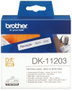 Brother Etiquetas Pre-cortadas DK11203 para Carpetas, 17x87 mm, 300 uds. Blanco