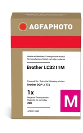 Agfa Photo LC3211M Compatible Magenta Cartucho de Tinta para Brother - 200 Páginas