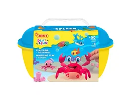 Jovi Juego Plastilina PLAY&FUN Cofre Splash con Accesorios y Recortables hasta 50 Piezas