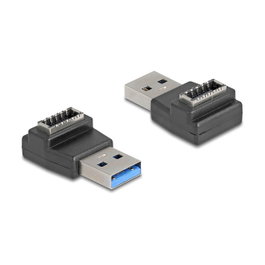 DeLOCK Adaptador USB Type-A macho a USB Type-E hembra angular 10 Gbps 67236