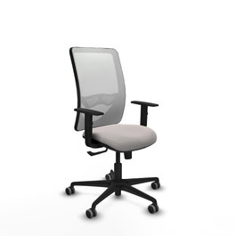 PIQUERAS Y CRESPO Silla de oficina Zulema en Blanco con mecanismo Sincro