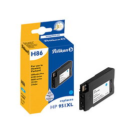 Pelikan Cartucho de Tinta H86 CN045AE HP951XL Cian 17ml