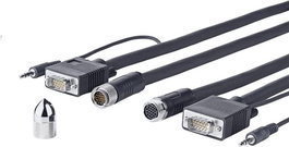 Vivolink Pro VGA + Audio Cross Wall Cable 15M Triple Apantallado Conductor Cobre Resolucion 1920*1200