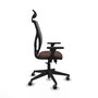 PIQUERAS Y CRESPO Silla de oficina Motilla con mecanismo Sincro/Traslack Marrón oscuro y Gris