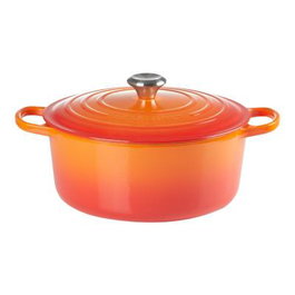 Le Creuset Signature Roaster redonda 26 cm, color rojo - 21177260902430