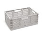 KioKids Caja de Almacenaje Plegable Apilable Gris 30x20x12 cm