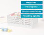 KioKids Caja de Almacenaje Plegable Apilable Gris 30x20x12 cm