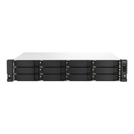 QNAP TS-1264 Servidor NAS Rack 2U 12 Bahías con Intel Celeron N5095, 8GB RAM, 2x2.5GbE, Fuente 300W Redundante