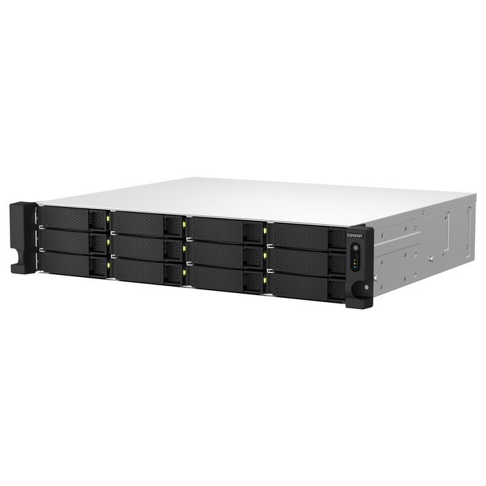 QNAP TS-1264U-RP NAS Bastidor 2U con Intel Celeron, 8 GB RAM y 12 Bahías