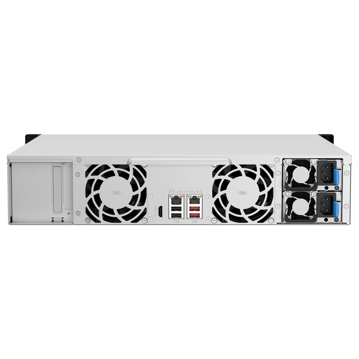 QNAP TS-1264U-RP NAS Bastidor 2U con Intel Celeron, 8 GB RAM y 12 Bahías