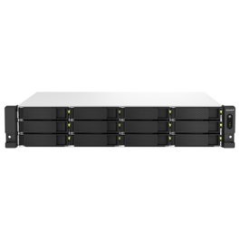 QNAP TS-1264U-RP NAS Bastidor 2U con Intel Celeron, 8 GB RAM y 12 Bahías