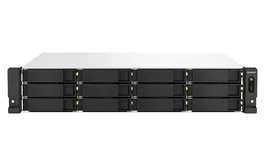 QNAP TS-1264U-RP NAS Bastidor 2U Intel Celeron 8 GB DDR4 0 TB QTS Aluminio Negro
