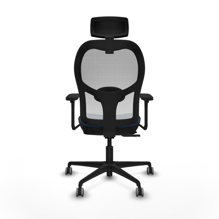 PIQUERAS Y CRESPO Silla de oficina Jorquera Sincro/Traslack Azul marino y Blanco