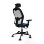 PIQUERAS Y CRESPO Silla de oficina Jorquera Sincro/Traslack Azul marino y Blanco