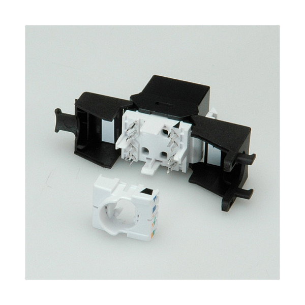 ROLINE Keystone Jack Cat.6A Clase EA sin blindaje herramienta libre SLIM negro