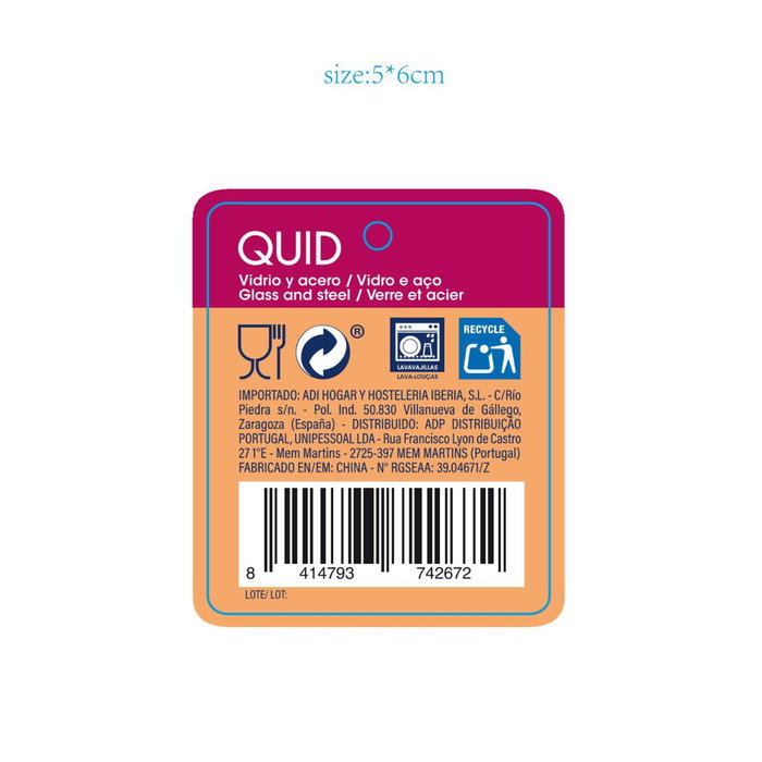 Botella Transporte Vidrio Sarao Quid 0,60 L (12 Unidades) Botella Transporte Vidrio Sarao Quid 0,60 L (12 Unidades)