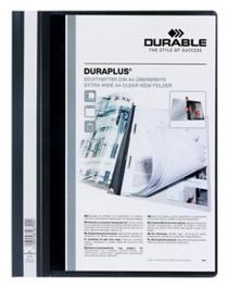 Durable Carpeta de Presentación Duraplús Fästeners A4 Plástico Negro -25U-