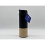 DKD Home Decor Termo Inox Bambú 400ml Negro