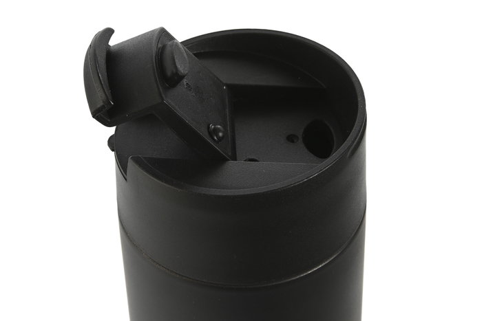 DKD Home Decor Termo Inox Bambú 400ml Negro