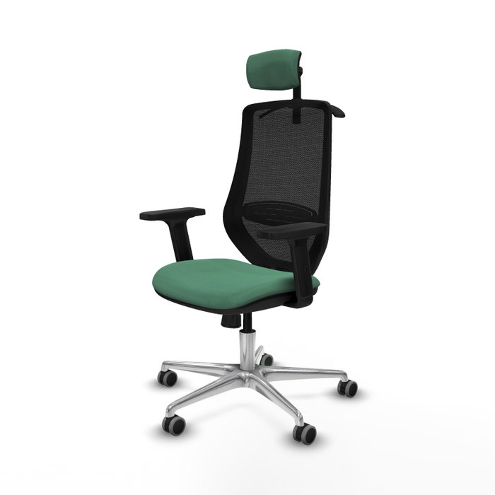 PIQUERAS Y CRESPO Silla de oficina Mardos Verde esmeralda y Negro