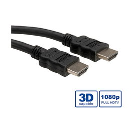 ROLINE Cable HDMI High Speed con Ethernet, LSOH, Negro, 10 m, HDMI M - HDMI M, Cable HDMI 10 metros