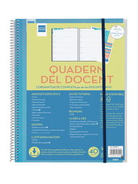 Cuaderno/Agenda Finocam Catalan Del Docente No Data Espiral Tapa Pp S/V 230X310 Con Goma