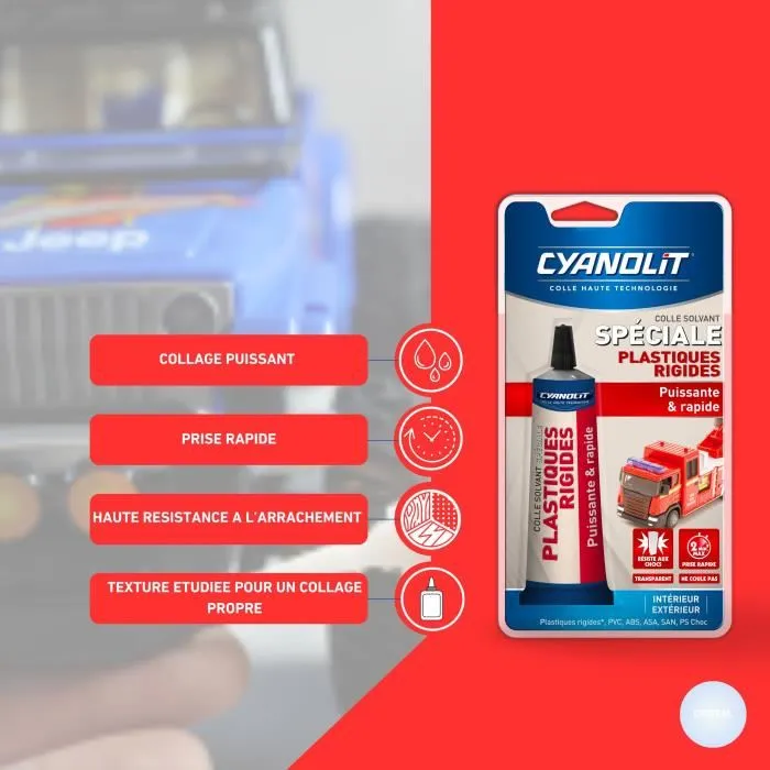Cyanolit CYA3279580017419 Pegamento especial para plásticos - Fijación fuerte - Versátil