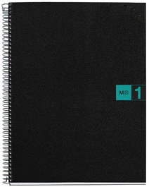 Bloc Miquelrius The Original Notebook 1 Micro.Tapa Pp A4 80H 70G Cuadric.5X5 Turquesa (Set de 5)
