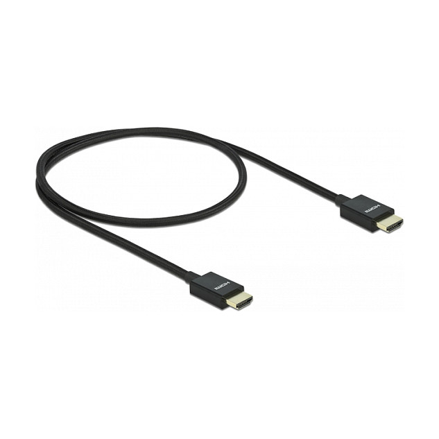 DeLOCK Cable HDMI Coaxial High Speed 8K 60 Hz 48 Gbps 0,5 m Negro DeLOCK Cable HDMI Coaxial High Speed 8K 60 Hz 48 Gbps 0,5 m Negro