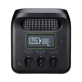 Acer GP.ADT11.02E Estación de Energía Portátil de 1229Wh LiFePO4 1800W Onda Sinusoidal Pura con Pantalla, Carga Solar, 3 AC y 6 USB