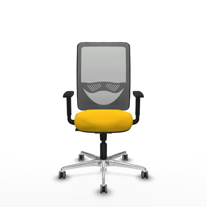 PIQUERAS Y CRESPO Silla de oficina Zulema con mecanismo Sincro, Amarillo y Gris PIQUERAS Y CRESPO Silla de oficina Zulema con mecanismo Sincro, Amarillo y Gris