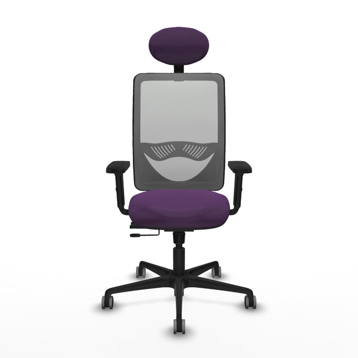 PIQUERAS Y CRESPO Silla de oficina Zulema con mecanismo Sincro/Traslack, Morado y Gris PIQUERAS Y CRESPO Silla de oficina Zulema con mecanismo Sincro/Traslack, Morado y Gris