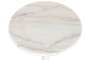 DKD Home Decor Mesita Auxiliar de Mármol y Metal Blanco y Dorado
