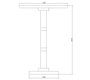 DKD Home Decor Mesita Auxiliar de Mármol y Metal Blanco y Dorado