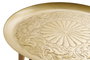 DKD Home Decor Mesa Centro Indio Dorado Natural Mango Laton 75 x 75 x 44 cm