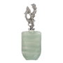 Ixia Botella Decorativa Verde-Plata Cristal 16 x 10 x 46 cm