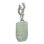 Ixia Botella Decorativa Verde-Plata Cristal 16 x 10 x 46 cm