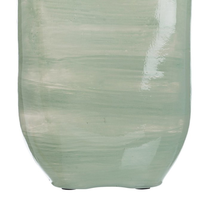 Ixia Botella Decorativa Verde-Plata Cristal 16 x 10 x 46 cm