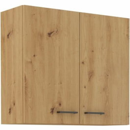 AUCUNE Mueble alto MODENA Roble artesanal y negro mate